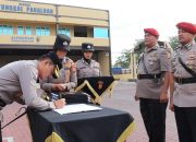 Kabag, Kasat dan Kapolsek Jajaran Polresta Banda Aceh Diserah Terimakan