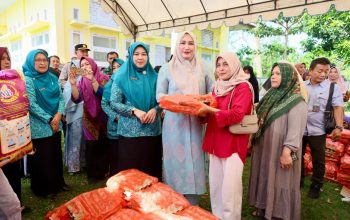 Ketua TP PKK Aceh Besar Apresiasi Pemprov Gelar Pasar Murah di Peukan Bada