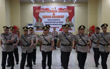 Enam Pejabat Utama Polresta Banda Aceh Diserahterimakan