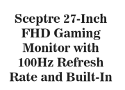 Sceptre 27-Inch FHD Gaming Monitor with 100Hz Refresh Rate and Built-In Speakers