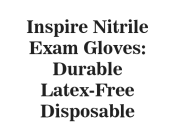 Inspire Nitrile Exam Gloves: Durable Latex-Free Disposable Gloves for Professional Use