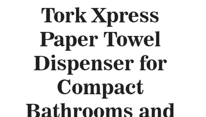 Tork Xpress Paper Towel Dispenser for Compact Bathrooms and Commercial Spaces