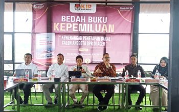 KIP Aceh Besar Gelar Bedah Buku Kepemiluan tentang Kewenangan Penetapan Bakal Calon DPR di Aceh